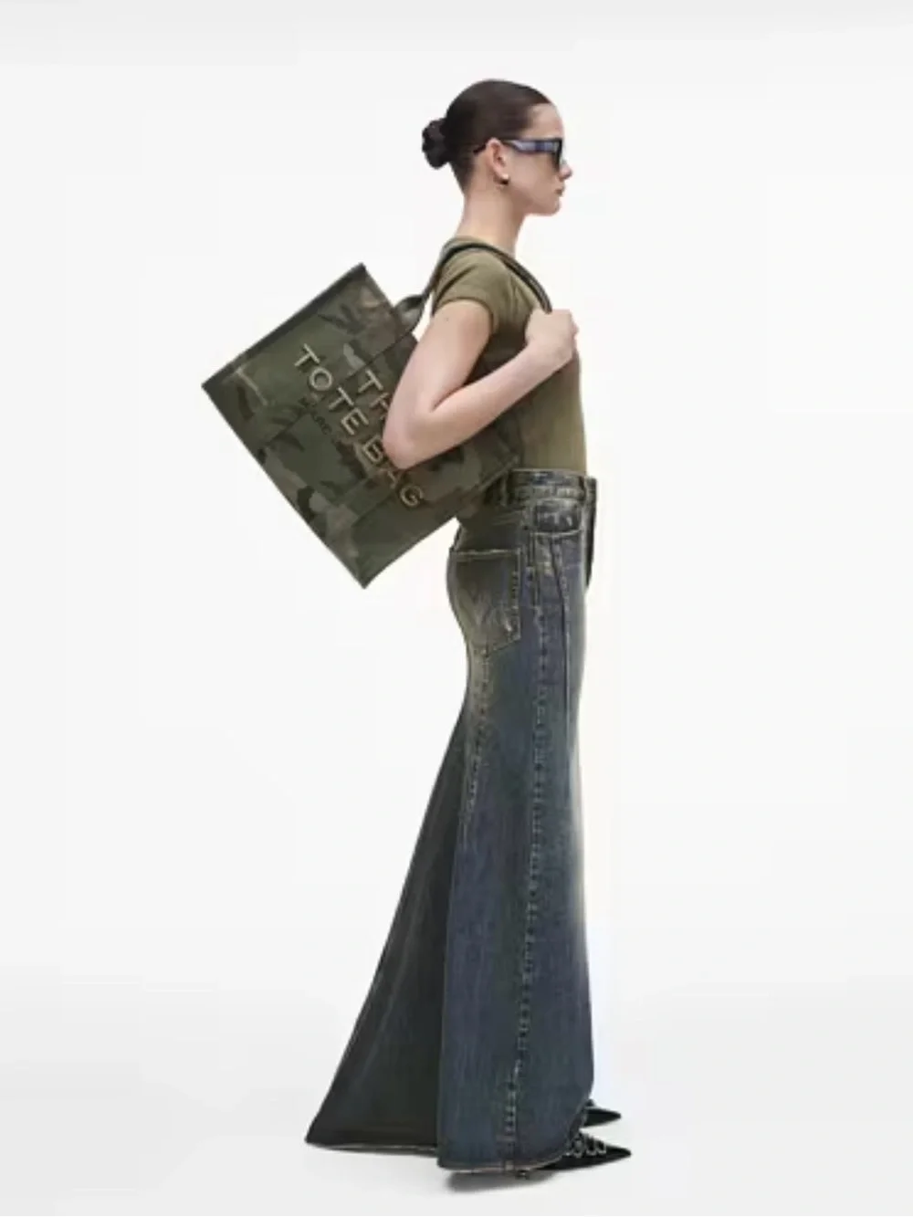 Marc Jacobs Women’s The Camo Jacquard Large Tote Bag